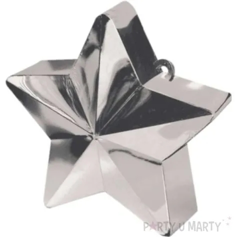 obciaznik do balonow gwiazda srebrna 160 g