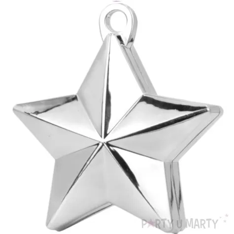 obciaznik do balonow gwiazda srebrny partypal 40 g