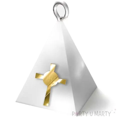 obciaznik do balonow komunia sw piramidka lux hostia bialy 65g