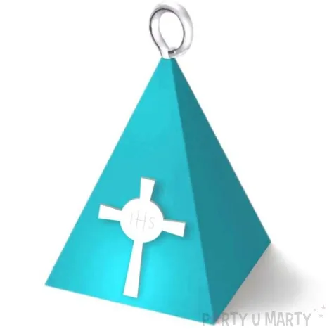obciaznik do balonow komunia sw piramidka lux hostia blekitny 65g