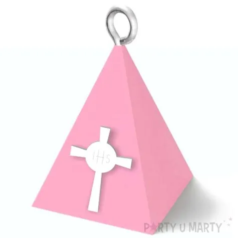 obciaznik do balonow komunia sw piramidka lux hostia rozowy 65g