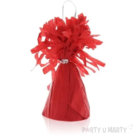 obciaznik do balonow papierowy czerwony godan 145g