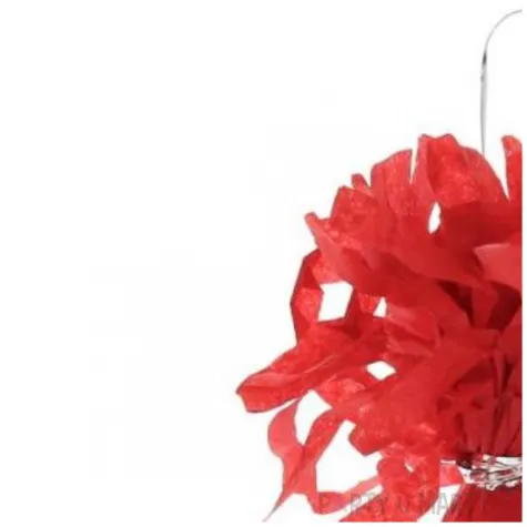 obciaznik do balonow papierowy czerwony godan 145g