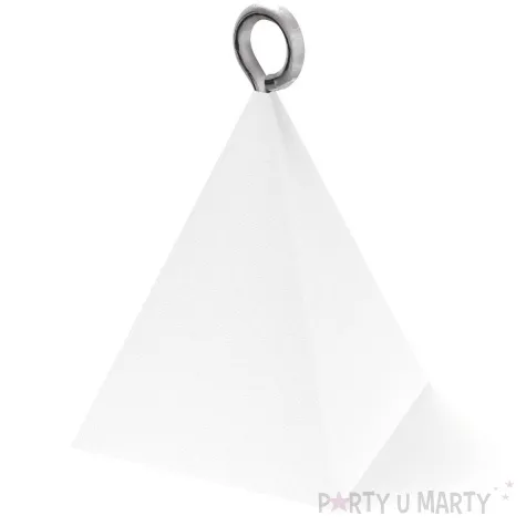 obciaznik do balonow piramidka bialy 65g