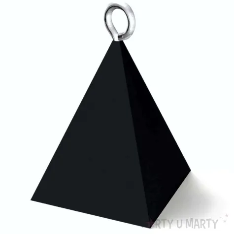 obciaznik do balonow piramidka czarny matowy 65g