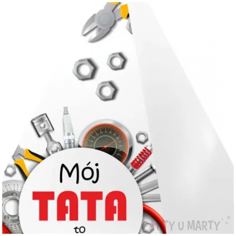 obciaznik do balonow piramidka moj tata to debesciak bialy 65g