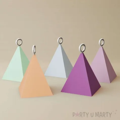 obciaznik do balonow piramidka pastel mietowy 65g