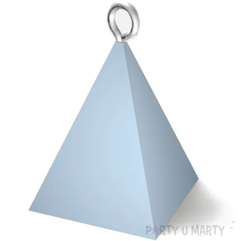obciaznik do balonow piramidka pastel niebieski 65g