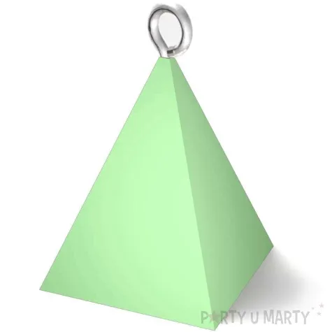 obciaznik do balonow piramidka pastel seledynowy 65g