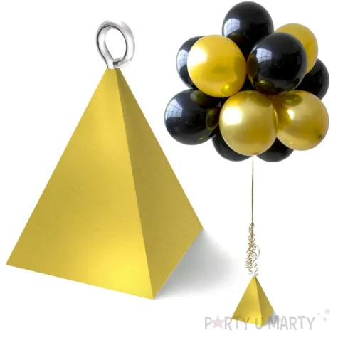 obciaznik do balonow piramidka zloty 65g