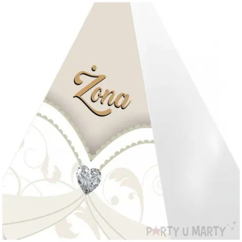 obciaznik do balonow piramidka zona gold wedding 65 g