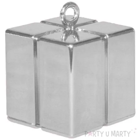 obciaznik do balonow prezent srebrny godan 120 g