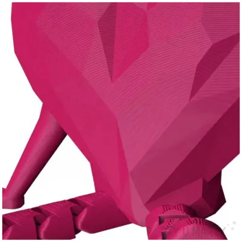 obciaznik do balonow serce geometryczne z ruchomymi nozkami rozowy 150 g