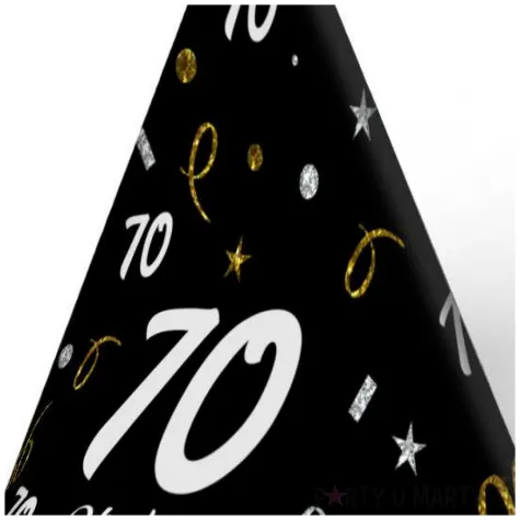 obciaznik do balonow stozek 70 urodziny glamour birthday 90g