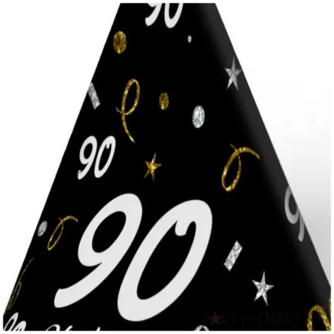 obciaznik do balonow stozek 90 urodziny glamour birthday 90g