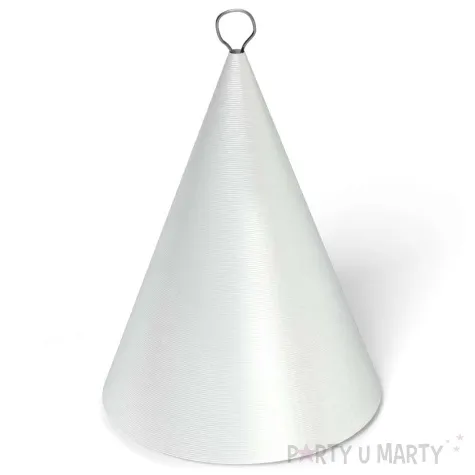 obciaznik do balonow stozek bialy 90 g
