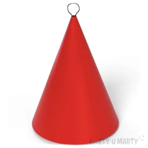 obciaznik do balonow stozek czerwony 90 g
