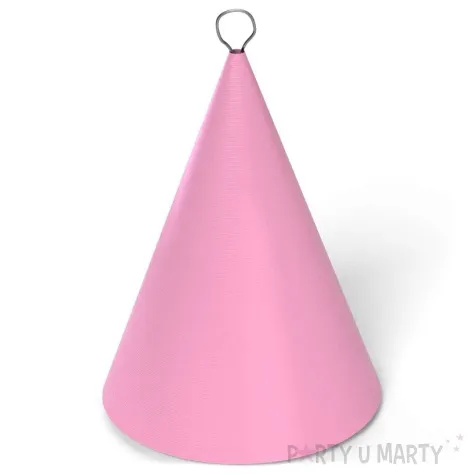 obciaznik do balonow stozek rozowy jasny 90 g