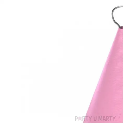 obciaznik do balonow stozek rozowy jasny 90 g