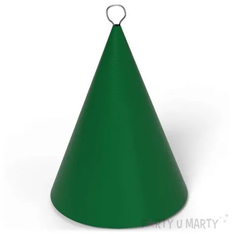 obciaznik do balonow stozek zielony 90 g
