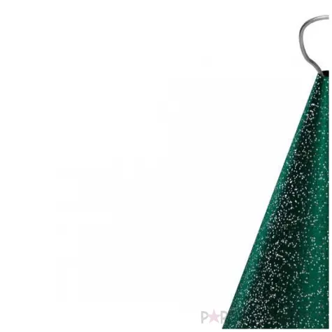 obciaznik do balonow stozek zielony brokat 90 g