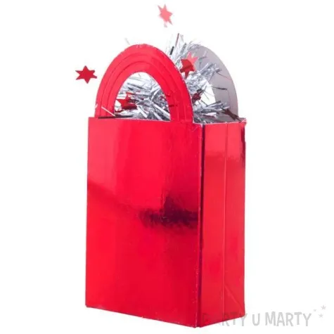 obciaznik do balonow torebka czerwony funny fashion 200g
