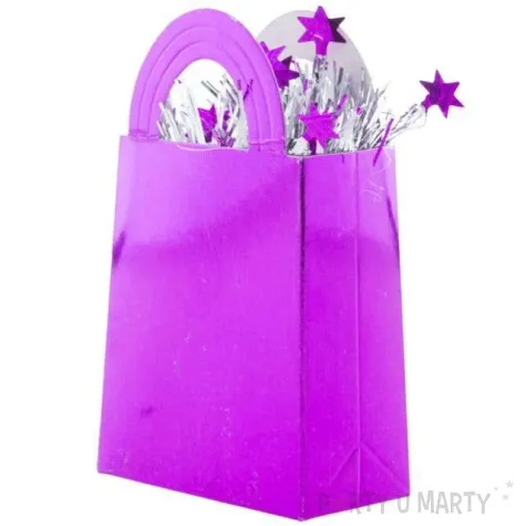 obciaznik do balonow torebka rozowy funny fashion 300g