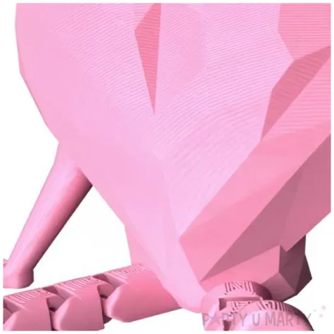 obciaznik do balonow w ksztalcie rozowego pastelowego serduszka z ruchomymi nozkami