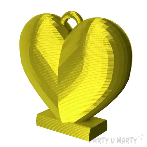 obciaznik do balonow w ksztalcie serduszka zlote