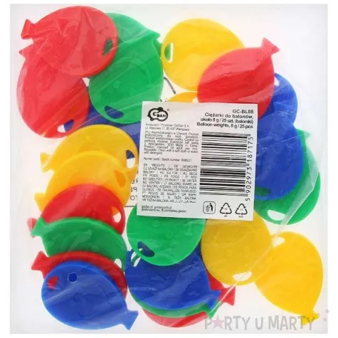obciazniki do balonow baloniki mix godan 8 g 25 szt