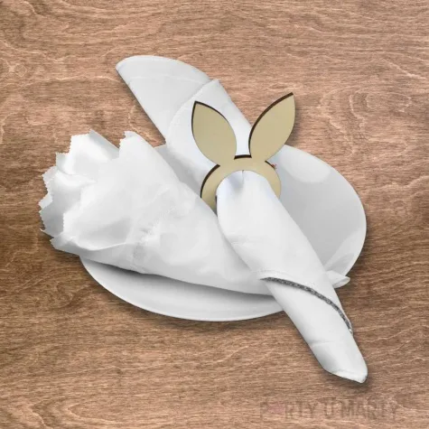 obraczki na serwetki uszy zajaca arpex 9 x 6 cm 4 szt