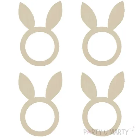 obraczki na serwetki uszy zajaca arpex 9 x 6 cm 4 szt