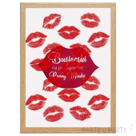obraz buziaczki na pozegnanie panny mlodej usta propa ganda 32 x 25 cm