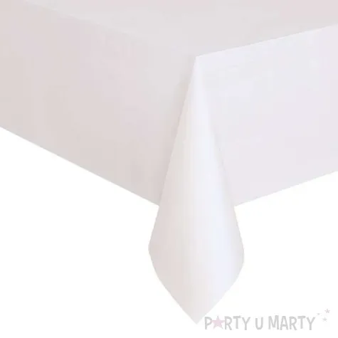 obrus foliowy classic bialy unique 274x137 cm