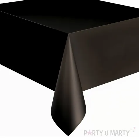 obrus foliowy classic czarny unique 274x137 cm