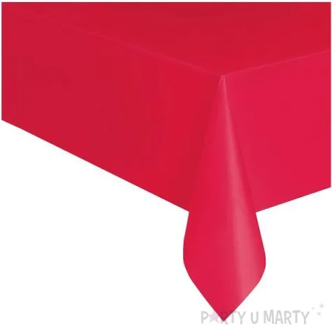 obrus foliowy classic czerwony unique 274x137 cm