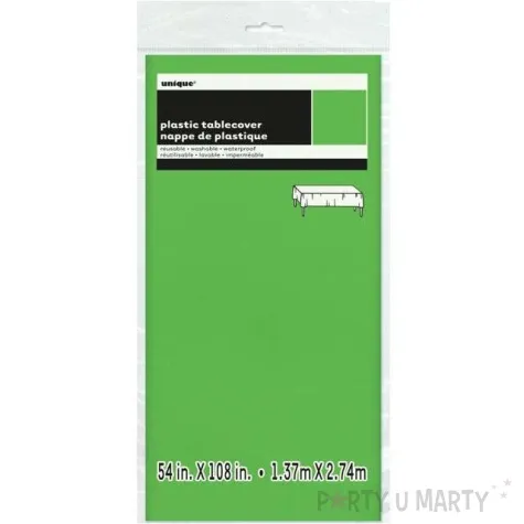 obrus foliowy classic limonkowy unique 275x137 cm