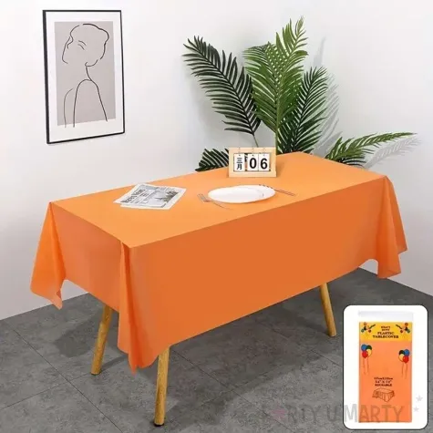 obrus foliowy classic pomaranczowy primot 274x137 cm