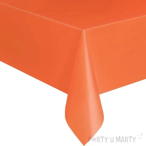 obrus foliowy classic pomaranczowy unique 274 x 137 cm