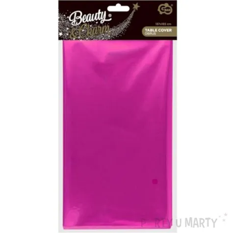 obrus foliowy classic rozowy metalik godan 183 x 137 cm
