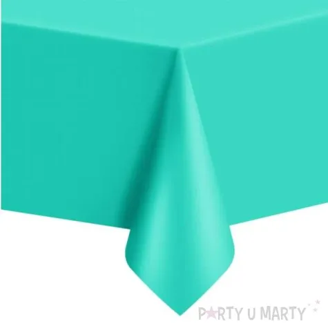obrus foliowy classic turkusowy partypal 274x137 cm
