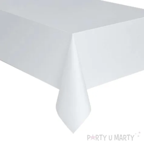 obrus foliowy coconut bialy amscan 274x137 cm