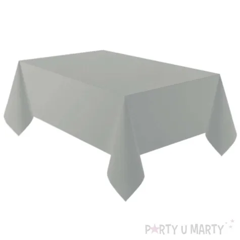 obrus foliowy graphite szary amscan 274x137 cm