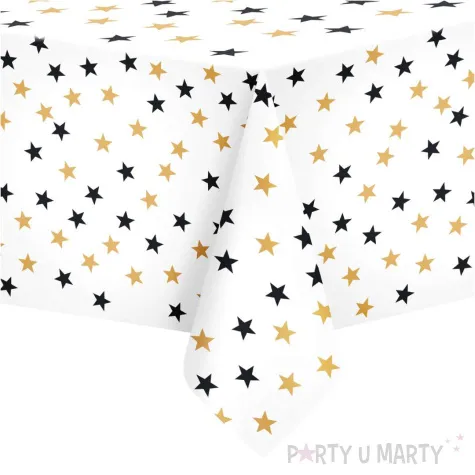 obrus foliowy gwiazdki partypal 137x274 cm