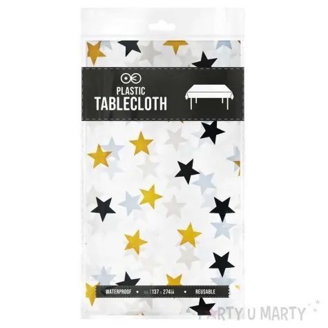 obrus foliowy gwiazdki partypal 137x274 cm