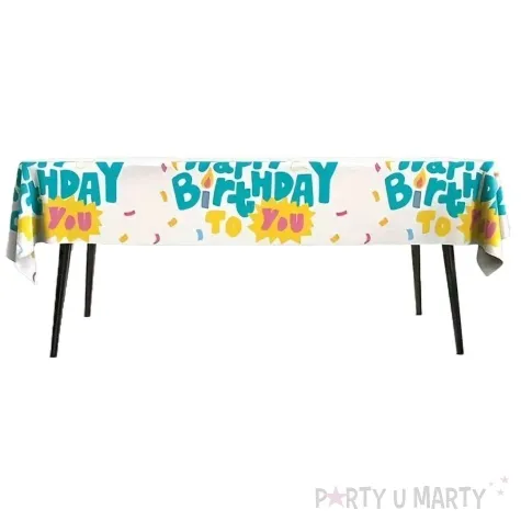 obrus foliowy happy birthday to you jix 183x137 cm