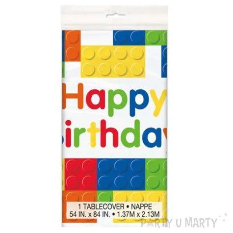 obrus foliowy klocki unique 137 x 213 cm