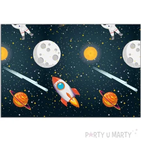 obrus foliowy kosmos rocket space procos 180x120 cm