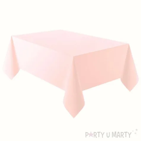 obrus foliowy marshmallow rozowy jasny amscan 274x137 cm