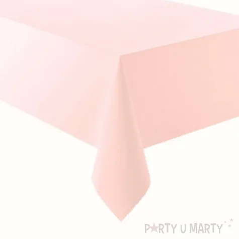 obrus foliowy marshmallow rozowy jasny amscan 274x137 cm